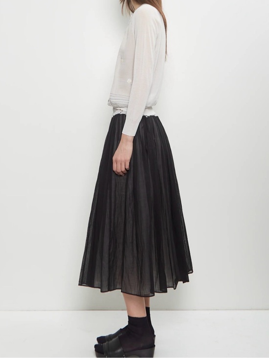 SHEIN Dresses & Skirts - SHEIN - Sheer, Black, Flowing, A-Line, Tulip Hem, Midi Skirt - Medium NWOT